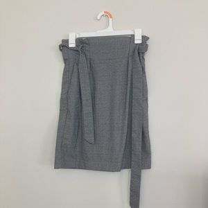 Black and white midi skirt